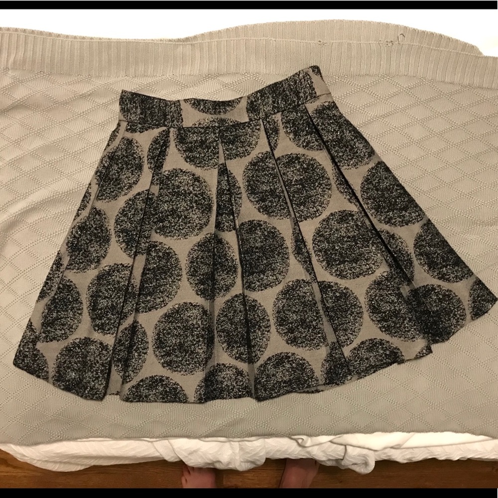 Alice + Olivia sparkling pleated circle skirt